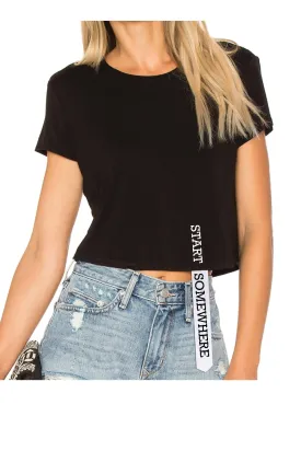 Rayce Black Crop Top