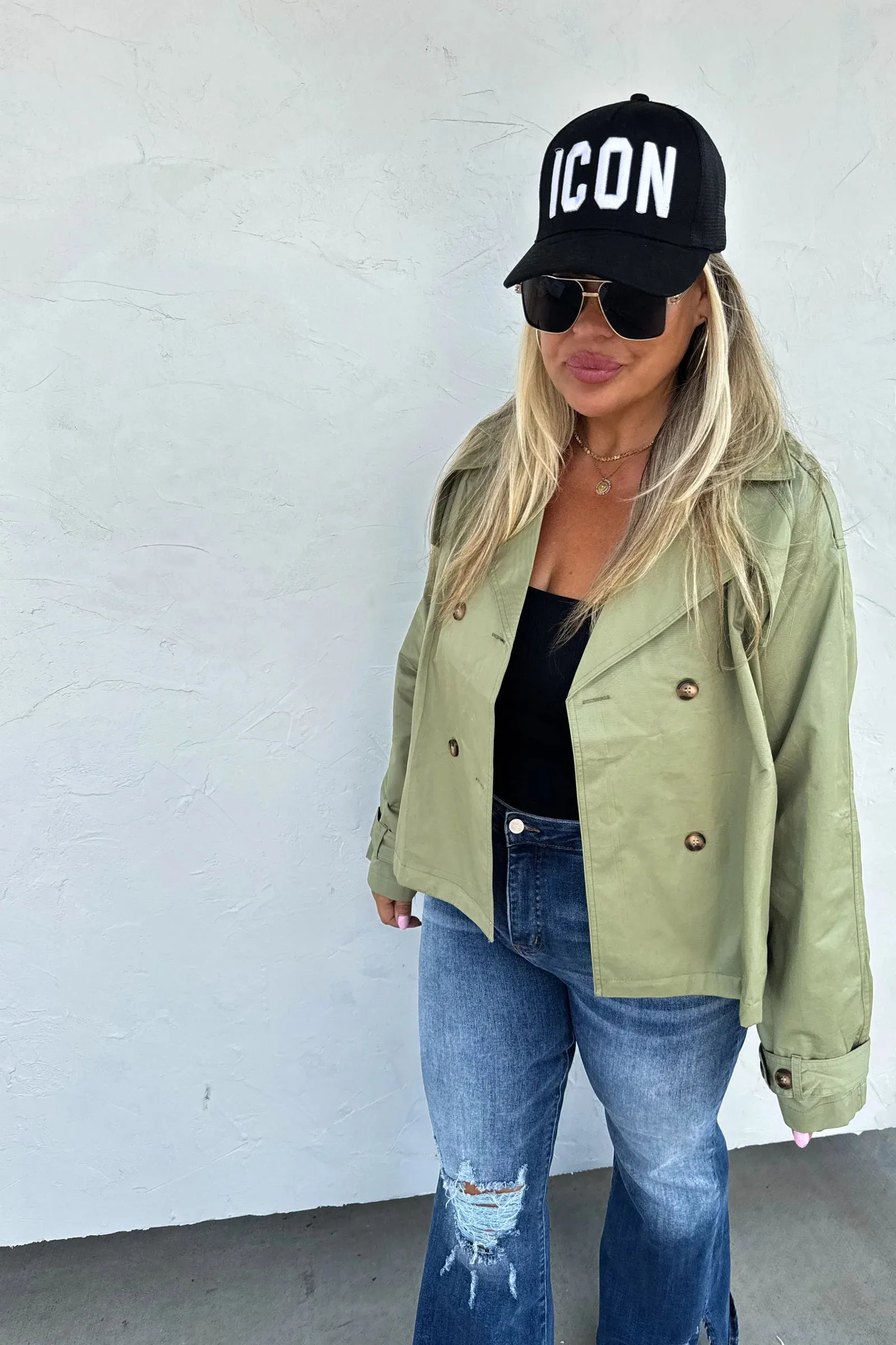 Rossi Crop Trench Coat