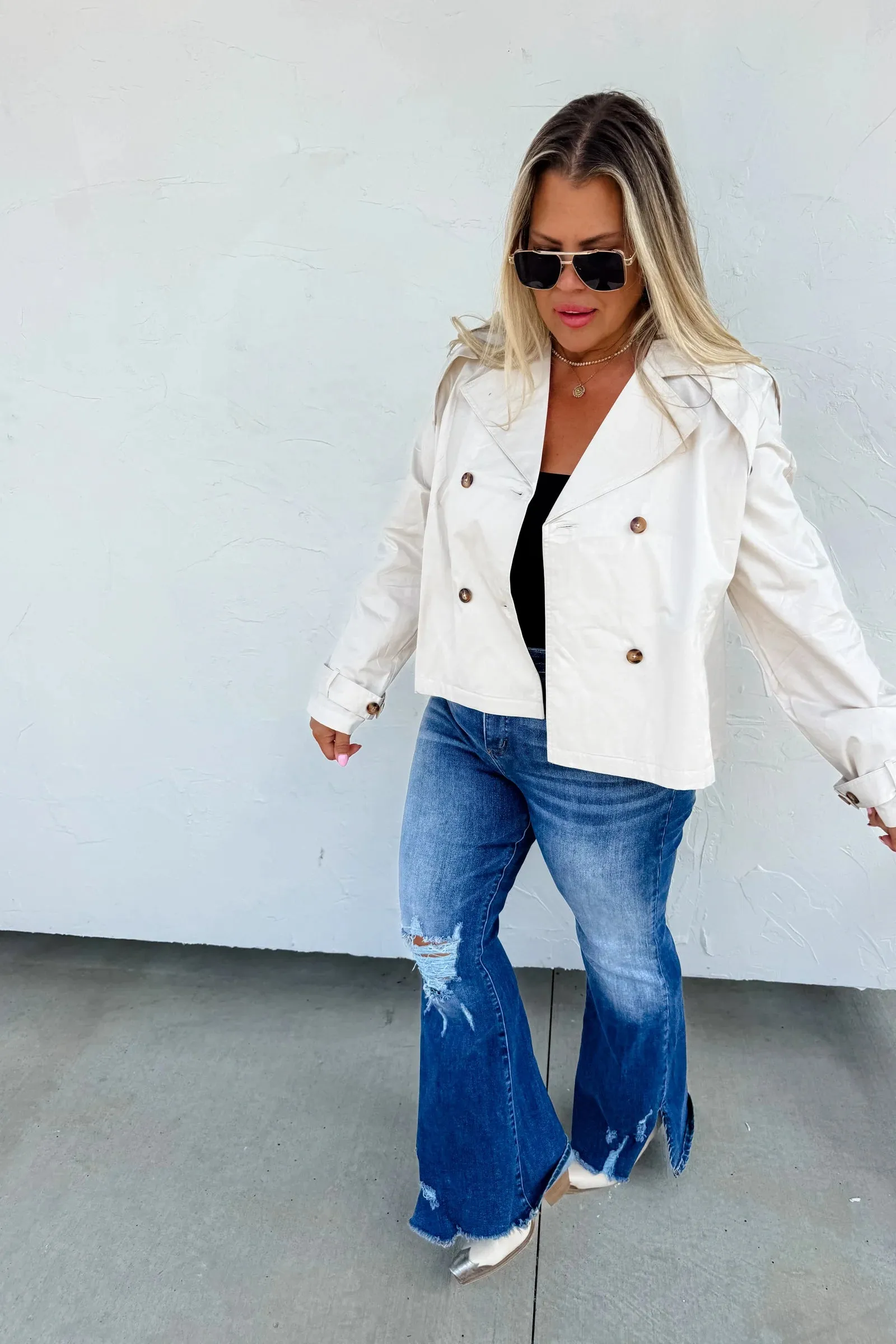 Rossi Crop Trench Coat