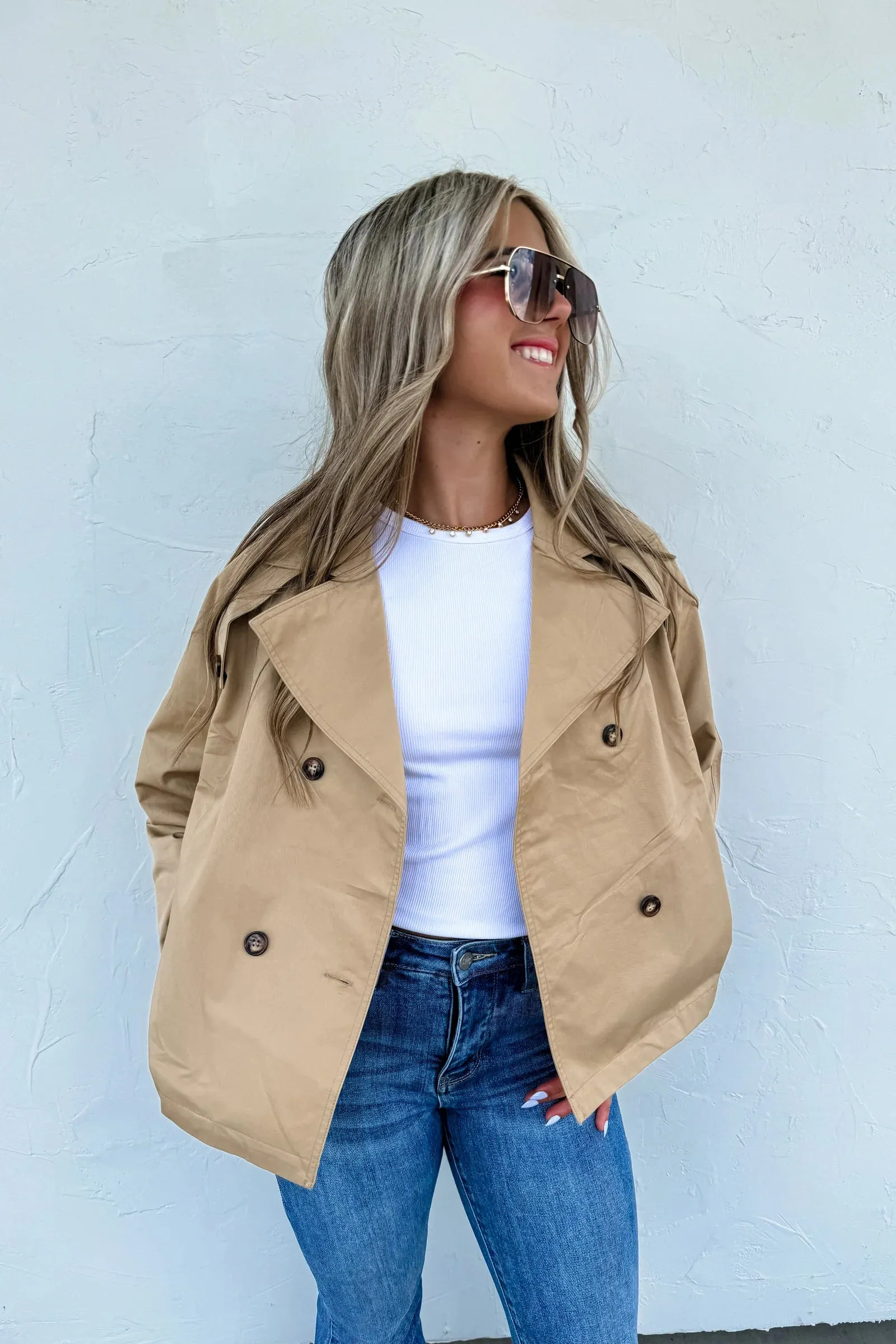 Rossi Crop Trench Coat