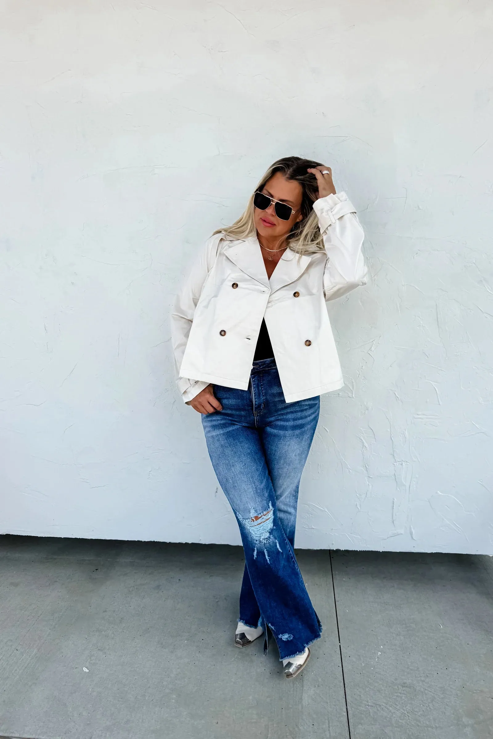 Rossi Crop Trench Coat