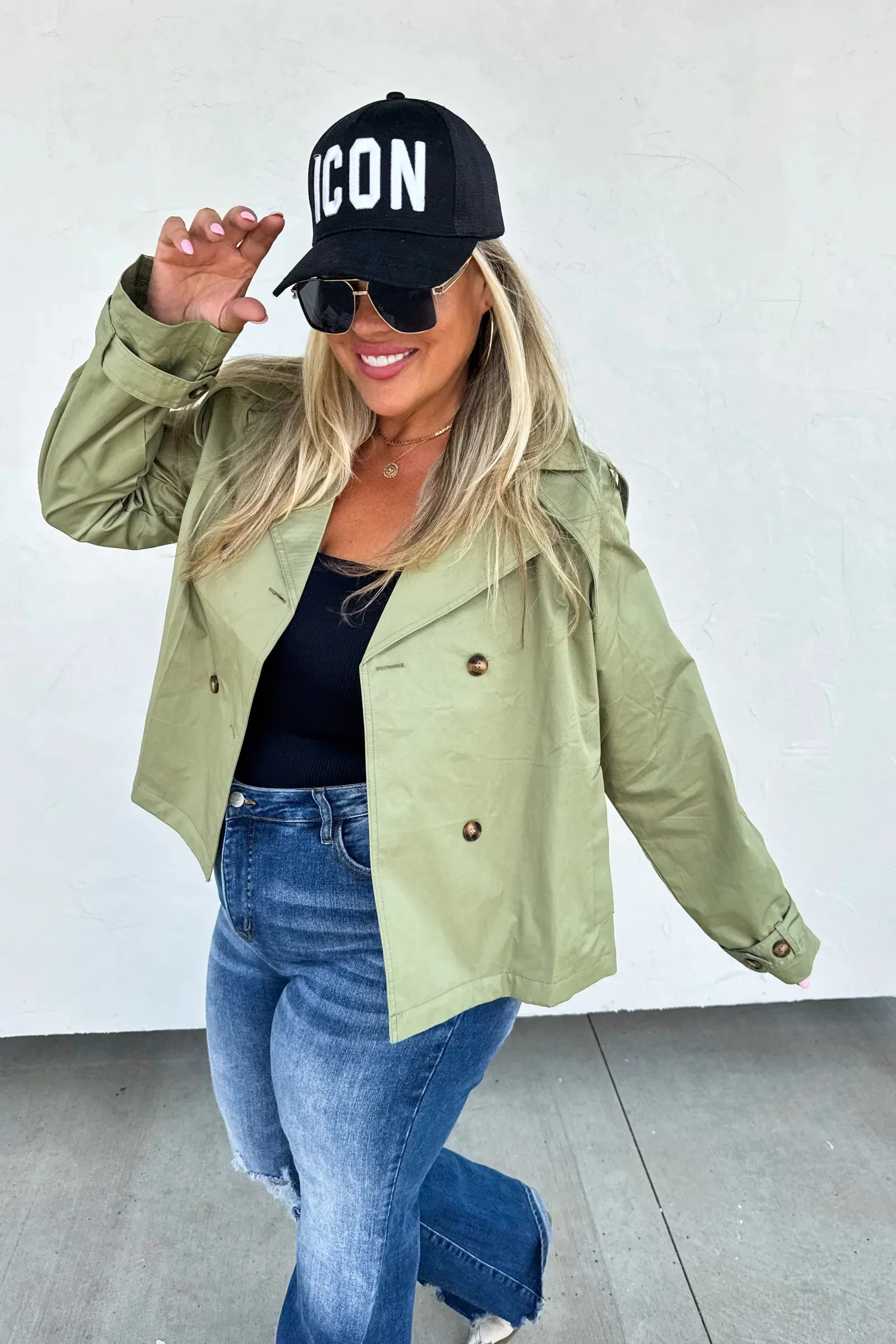 Rossi Crop Trench Coat