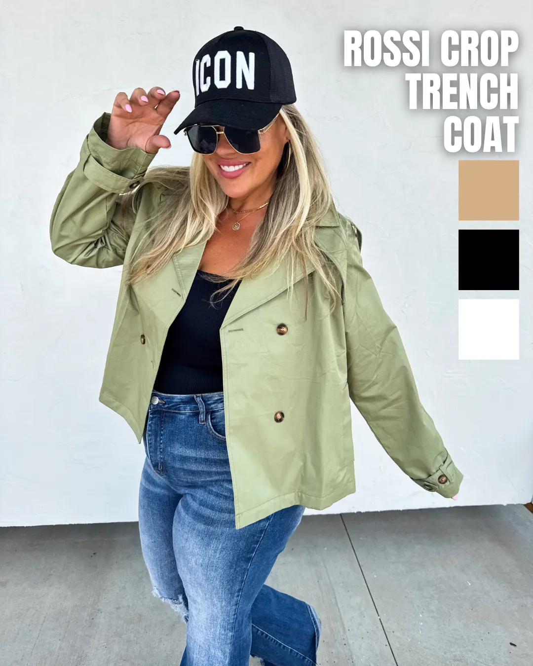 Rossi Crop Trench Coat