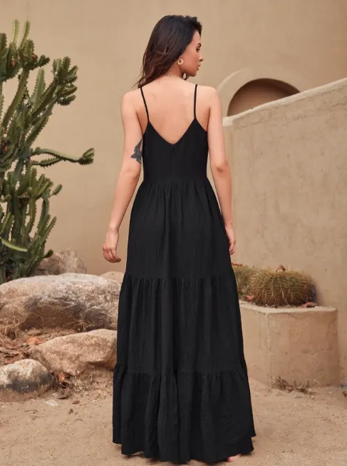 Ruffle hem cami dress