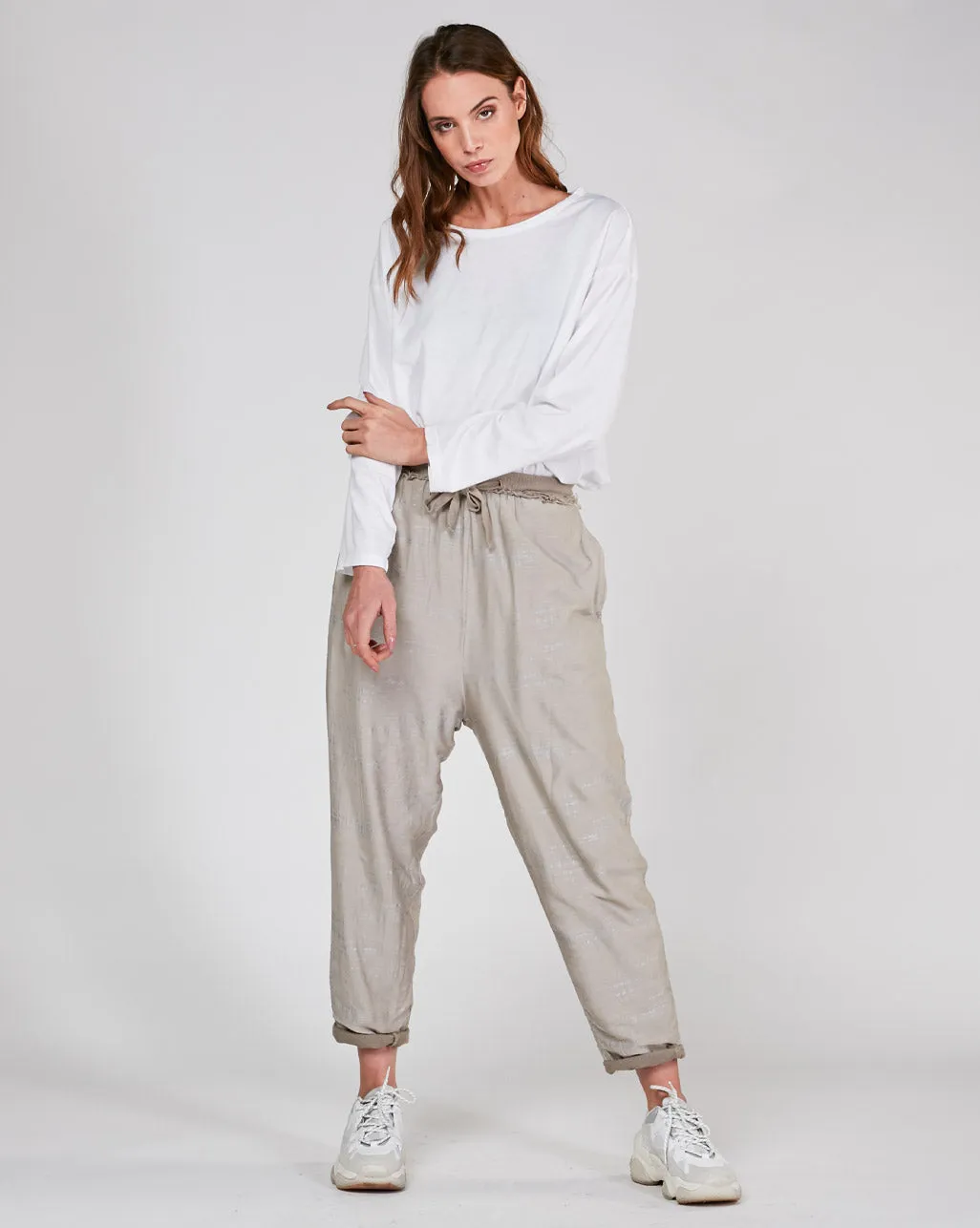 Static Raw Elastic Sweatpant