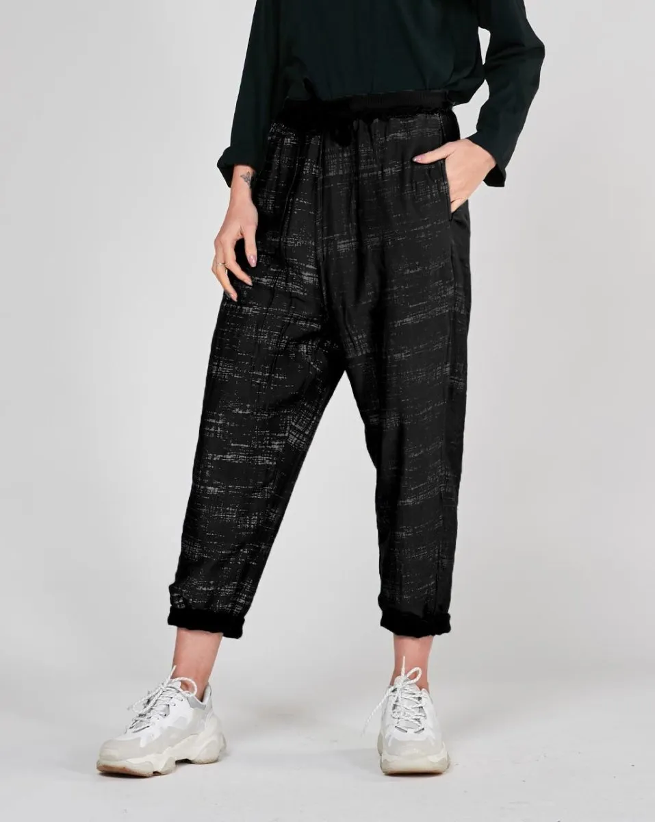 Static Raw Elastic Sweatpant