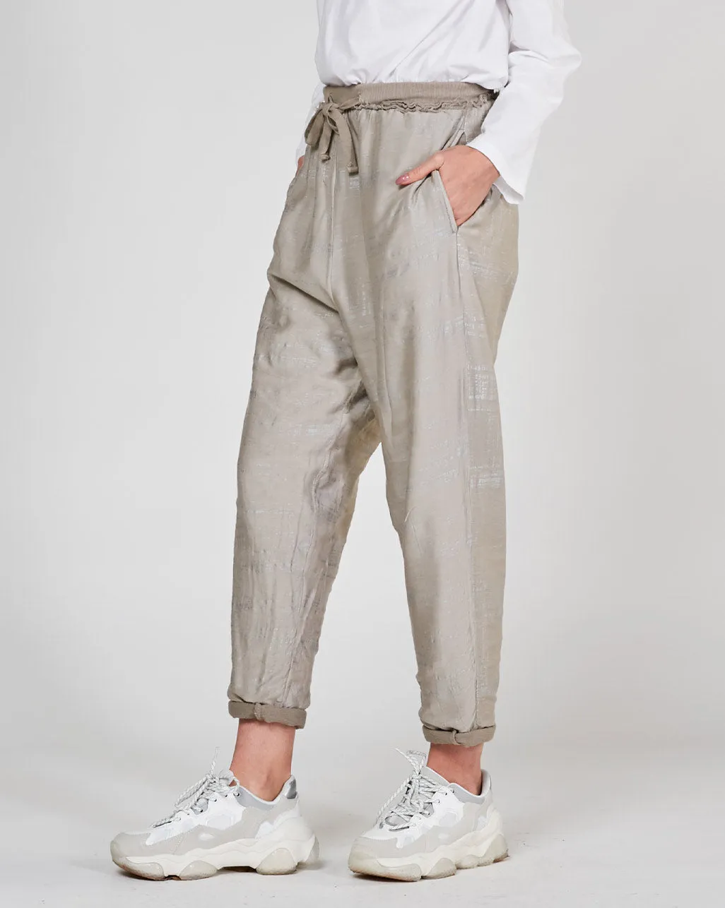 Static Raw Elastic Sweatpant