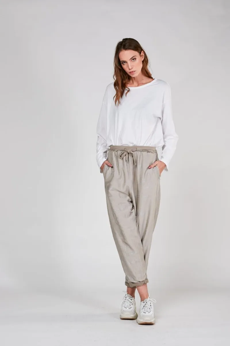 Static Raw Elastic Sweatpant