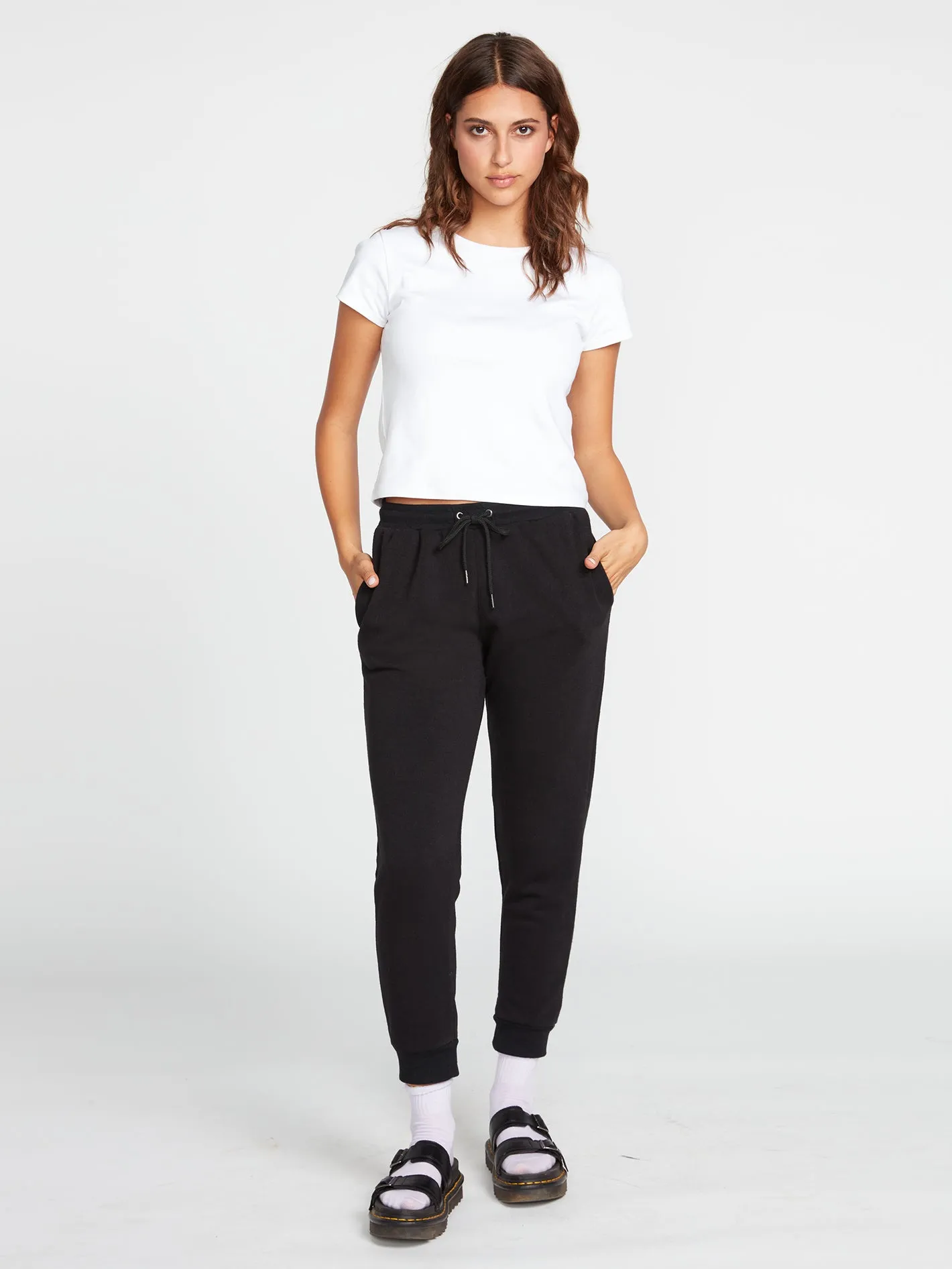 Stone Stackedd Jogger Pants - Black