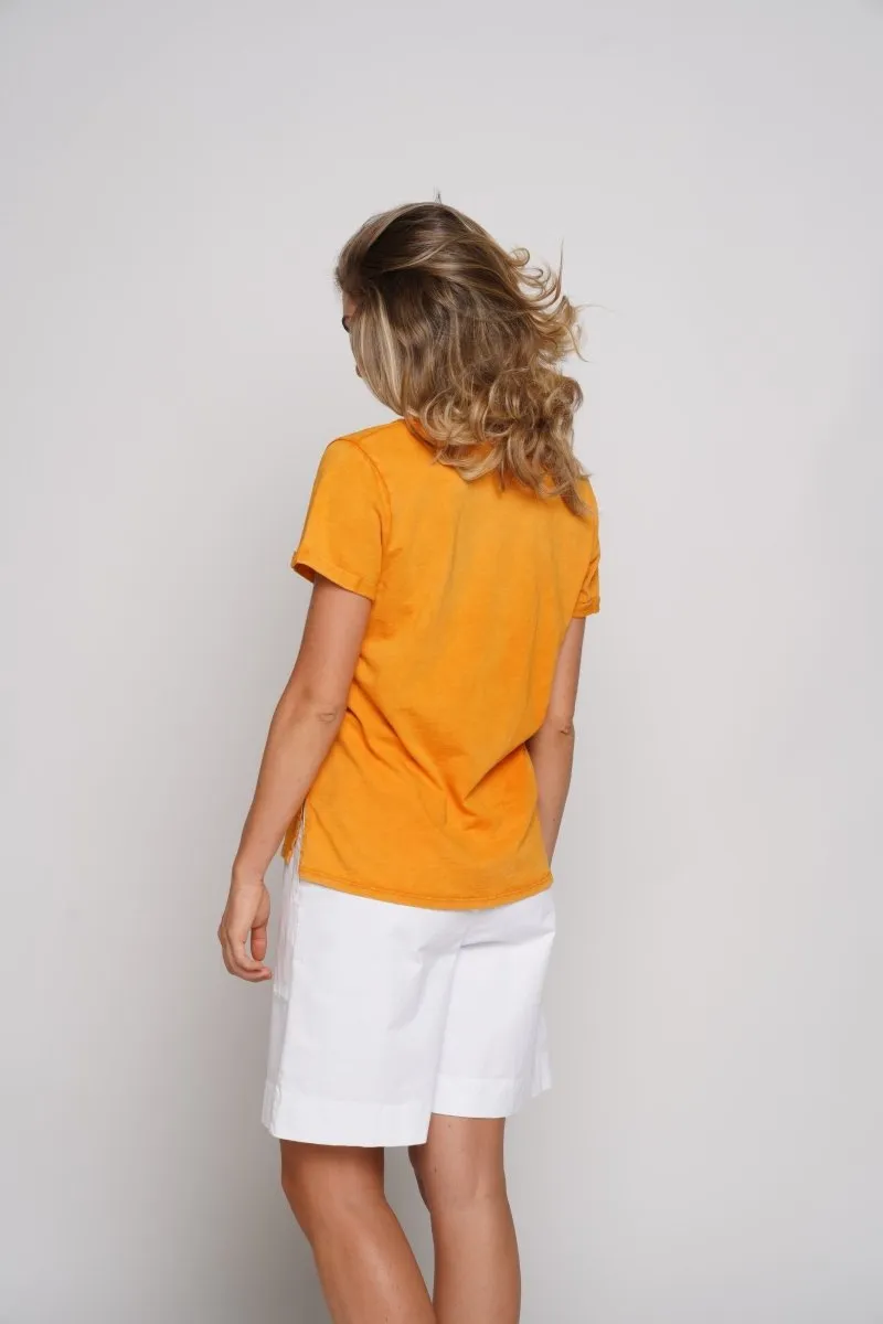 Stonewash Short Sleeve V-Neck Pocket T