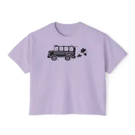 Struggle Bus - Semi-Crop Boxy Tee - Women's