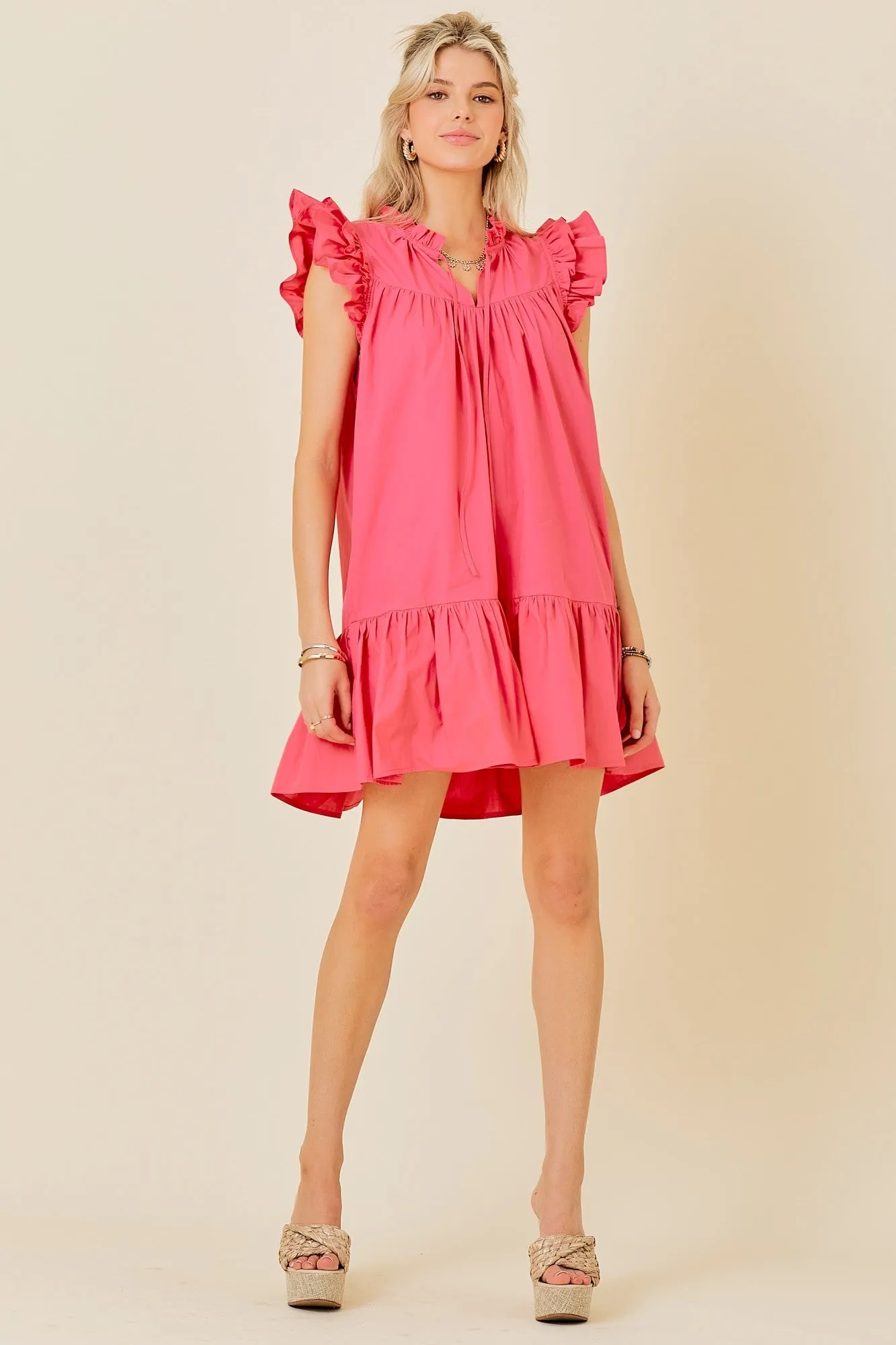 Summer Sizzle Ruffle Detail Dress