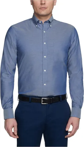 Tommy Hilfiger Men's Non Iron Solid Button Down Collar Shirt - Amazon Exclusive