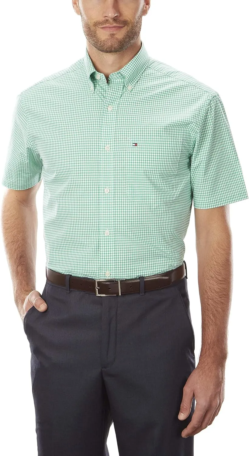 Tommy Hilfiger Men's Short Sleeve Button-Down Shirt - Amazon Exclusive