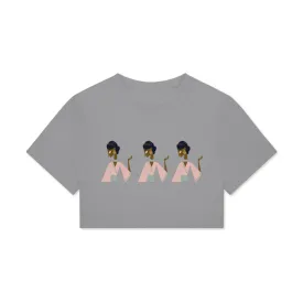 Touch of India Women's Boxy Cotton Cropped Tee