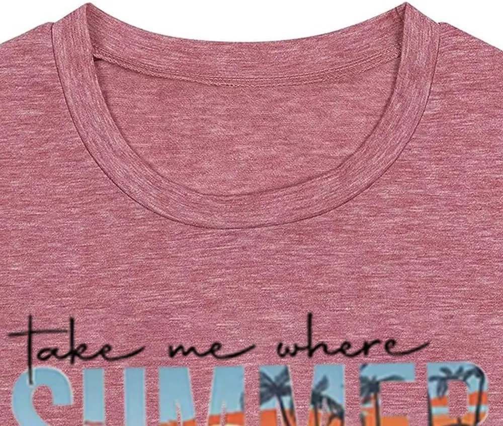 Vacay Mode T Shirts for Women Summer Beach Hawaii Vacation Short Sleeve Tops Holiday Cruise Getaway T Shirts