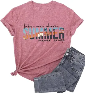 Vacay Mode T Shirts for Women Summer Beach Hawaii Vacation Short Sleeve Tops Holiday Cruise Getaway T Shirts