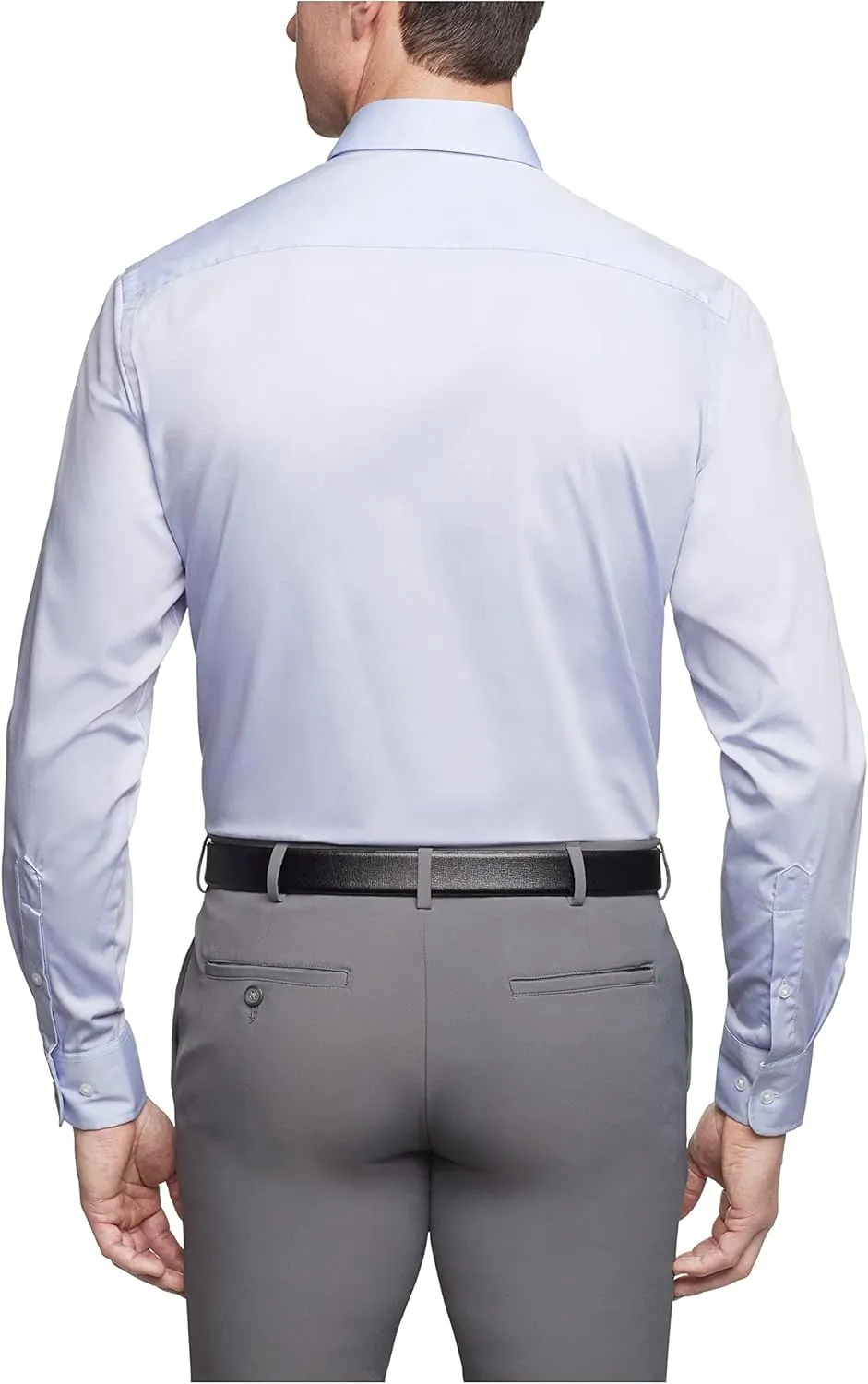 Van Heusen Men's Pinpoint Regular Fit Solid Button Down Collar Dress Shirt - Amazon Exclusive