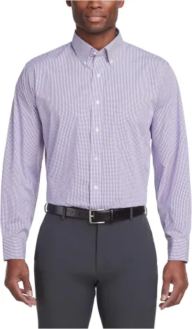 Van Heusen Men's Regular Fit Gingham Button Down Collar Dress Shirt - Amazon Exclusive