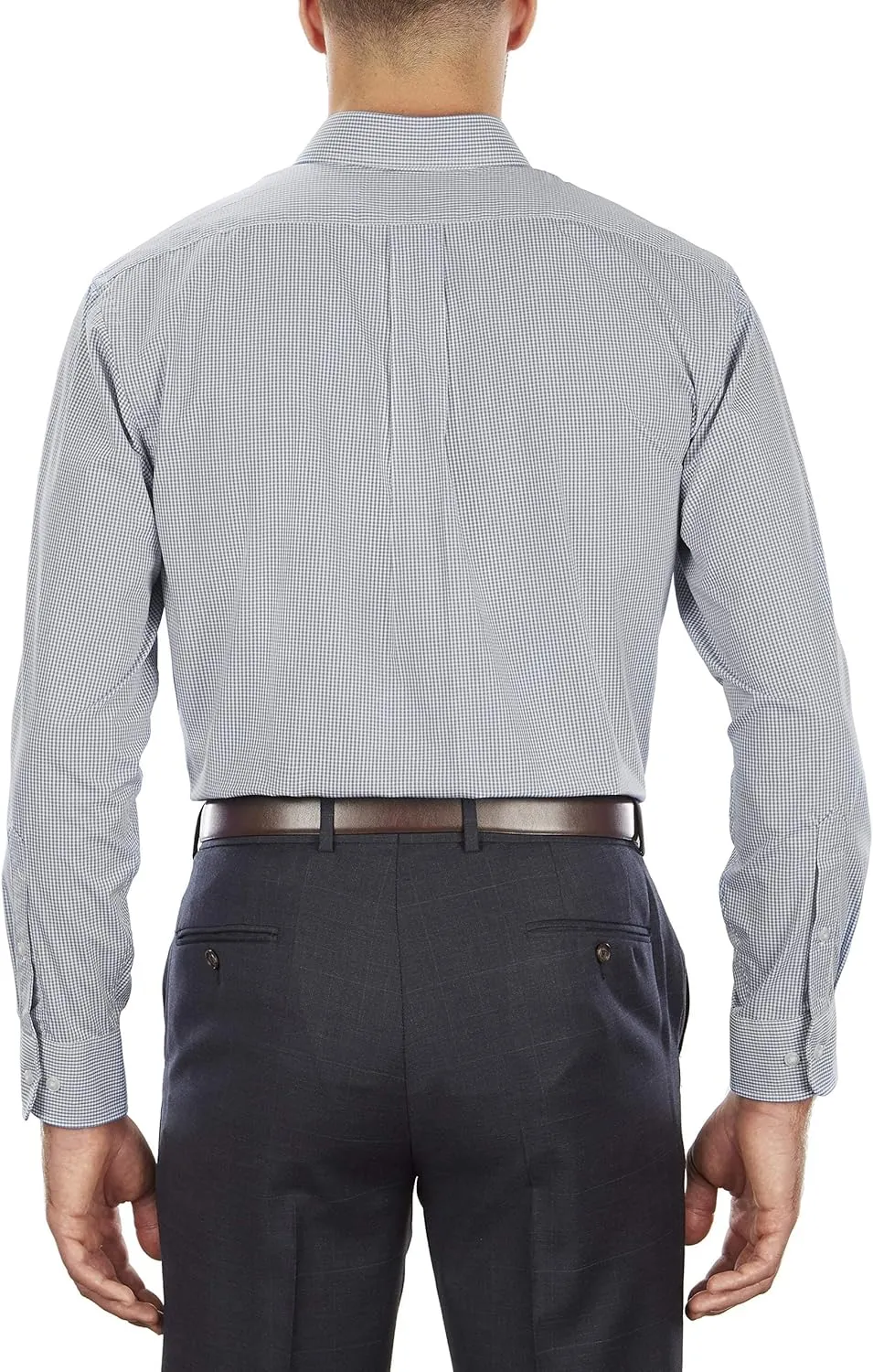 Van Heusen Men's Regular Fit Gingham Button Down Collar Dress Shirt - Amazon Exclusive