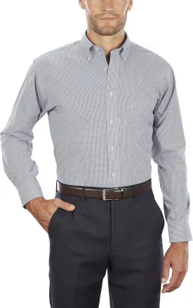 Van Heusen Men's Regular Fit Gingham Button Down Collar Dress Shirt - Amazon Exclusive