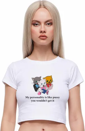 Y2K Graphic Tees for Women - Personality Like Cat Funny Short Sleeve Crew Neck Crop Tops Going Out Top T-Shirt
